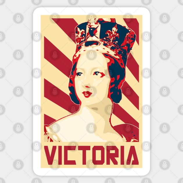 Queen Victoria Retro Propaganda Sticker by Nerd_art